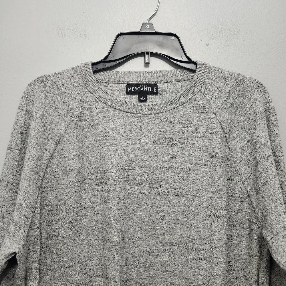 J.crew mercantile men's pullover crew neck sweater size large gray